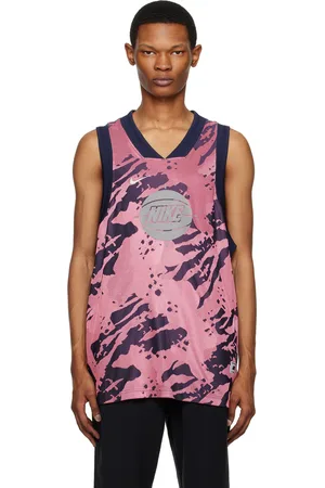 Nike Navy & Pink Embroidered Tank Top