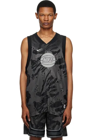 Nike & Gray Embroidered Tank Top