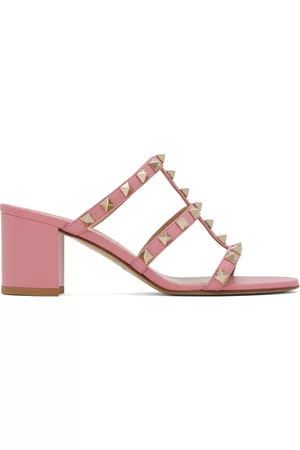 VALENTINO GARAVANI Donna Sandali - Pink Rockstud 60 Heeled Sandals