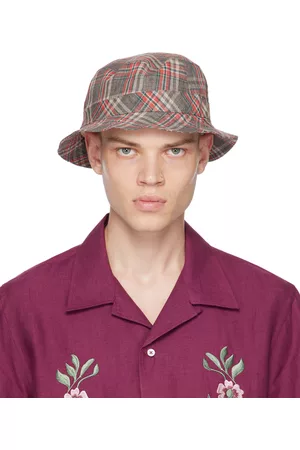 De Bonne Facture Uomo Cappello Bucket - SSENSE Exclusive Red Bucket Hat