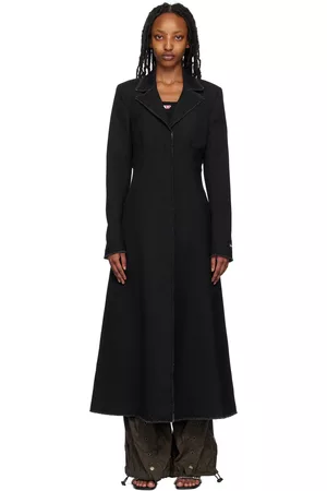 Diesel Donna Soprabiti - Black G-Edda-Fringes Coat