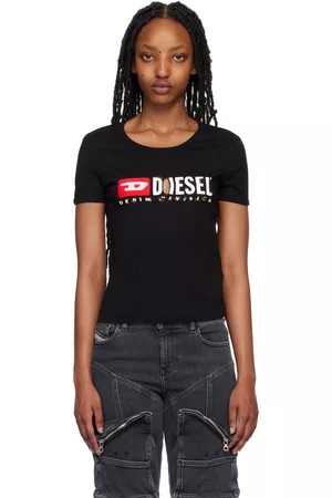 Diesel Donna T-shirt - Black T-Uncutie-Divstroyed T-Shirt