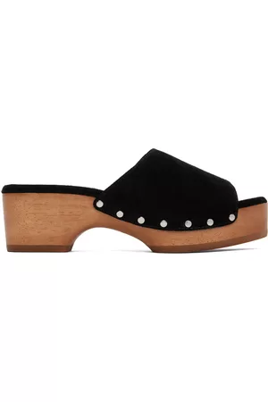 RAG&BONE Donna Zoccoli - Black Mara Clog Slides