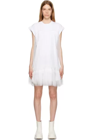 Msgm Donna Vestiti in tulle - White Layered Minidress