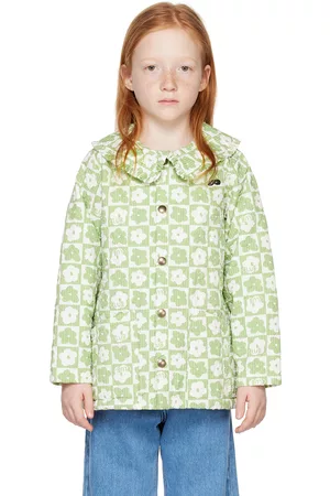 Beau Loves Giacche - Kids Green Martha Collar Jacket