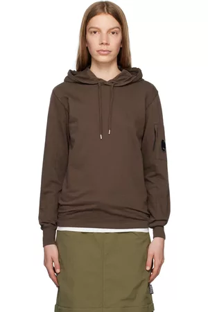 C.P. Company Donna Hoodies - Brown Drawtsring Hoodie
