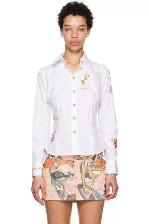 Vivienne Westwood Donna Camicie - White Embroidered Shirt