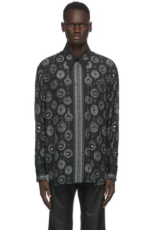 Givenchy Black & Grey Jewelry Printed Shirt