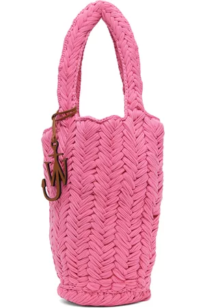 J.W.Anderson Donna Shopper e tote bag - Pink Knitted Shopper Bag