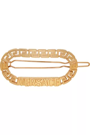 VERSACE Donna Accessori per capelli - Gold Greca Oval Hair Clip