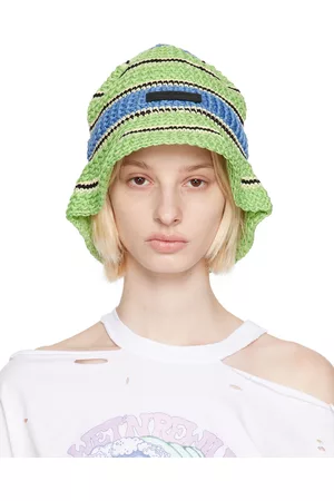 Stella McCartney Donna Cappello Bucket - Green Logo Bucket Hat