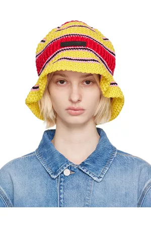 Stella McCartney Donna Cappello Bucket - Yellow Logo Bucket Hat