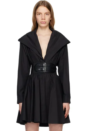 Alaïa Black Hooded Bodysuit