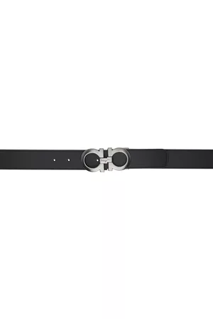 Salvatore Ferragamo Uomo Cinture - Black & Brown Gancini Reversible Belt