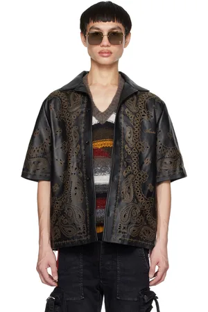 AMIRI Cutout Leather Shirt