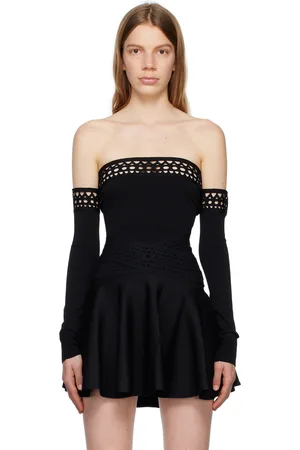 Alaïa Black Vienne Bodysuit