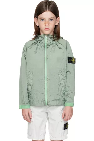 Stone Island Giacche - Kids Green Patch Jacket