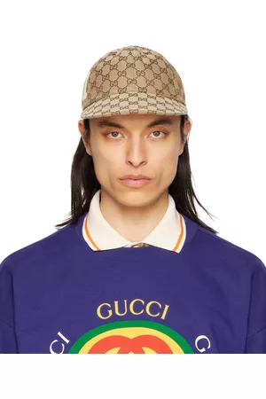 Gucci Uomo Cappelli con visiera - Brown Logo Cap