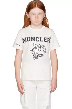 Moncler T-shirt - Kids White Flocked T-Shirt