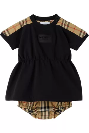 Burberry Bambina Vestiti di maglina - Baby Check Dress & Bloomers Set