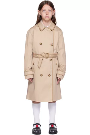 Burberry Impermeabili - Kids Beige Belted Trench Coat