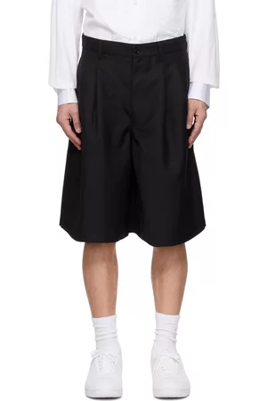 Comme des Garçons Uomo Pantaloncini - Black Pleated Shorts