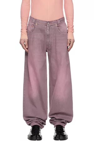Maison Margiela Uomo Jeans - Pink Drawstring Jeans