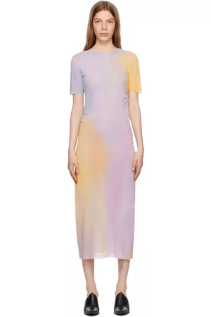 Acne Studios Donna Vestiti lunghi - Purple Gradient Maxi Dress