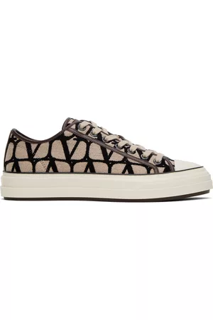 VALENTINO GARAVANI Uomo Sneakers - Beige & Black Totaloop Sneaker