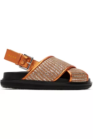 Marni Donna Sandali - Orange Fussbett Sandals