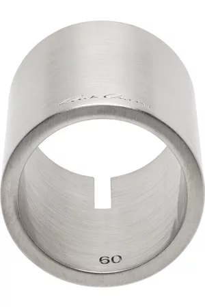 Rick Owens Uomo Anelli - Silver Slitted Thumb Ring