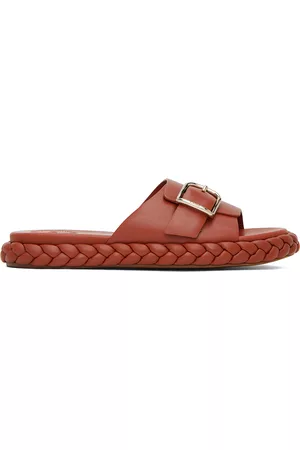 Chloé Donna Brown Pip Slides