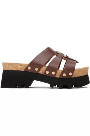Chloé Donna Sandali con plateau - Brown Owena Platform Sandals