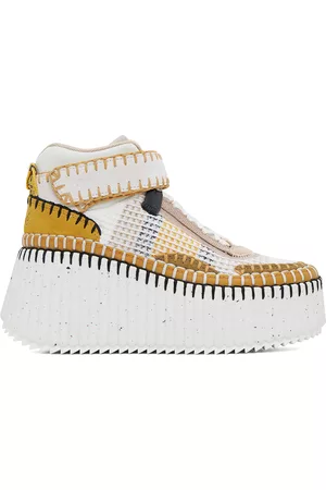 Chloé Donna Sneakers - White & Yellow Nama Sneakers