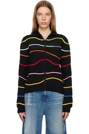 Marni Donna Maglione jacquard - Black Jacquard Sweater