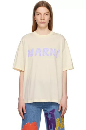 Marni Donna T-shirt - Off-White Printed T-Shirt