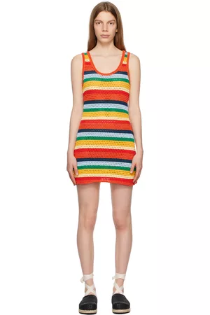 Marni Donna Vestiti stampati - Multicolor No Vacancy Inn Edition Striped Minidress