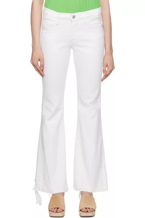 Frame Donna Pantaloni flare - White 'Le Easy Flare' Jeans
