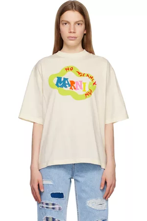 Marni Donna T-shirt - Off-White No Vacancy Inn Edition Crewneck T-Shirt
