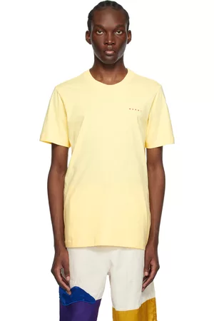Marni Uomo T-shirt - Yellow Embroidered T-Shirt