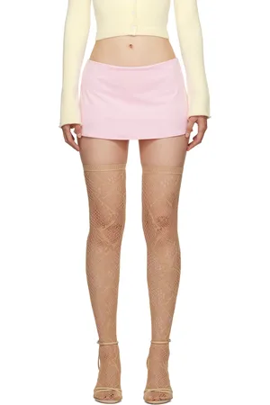 DANIELLE GUIZIO Pink Micro Miniskirt