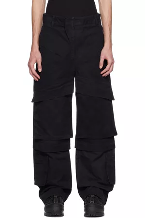 Entire Studios Uomo Pantaloni cargo - SSENSE Exclusive Black Hard Cargo Pants