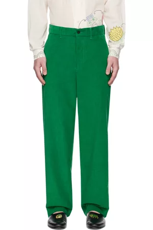 BODE Uomo Pantaloni - Green Standard Trousers