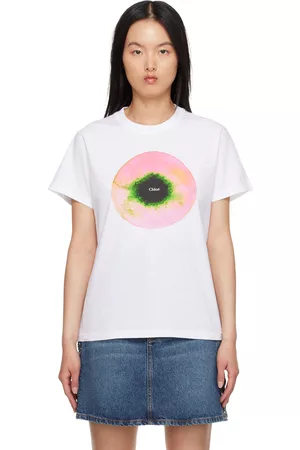 Chloé Donna T-shirt - White Printed T-Shirt