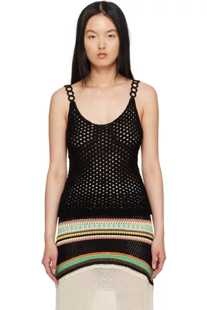 Chloé Donna Tank top - Black O-Ring Tank Top
