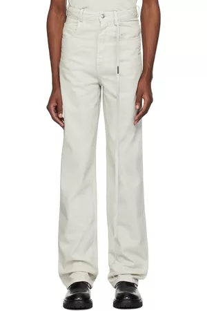 ANN DEMEULEMEESTER Uomo Jeans - Off-White Kevin Jeans
