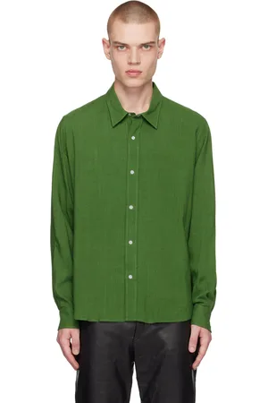 Green Press-Stud Shirt