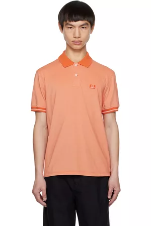 C.P. Company Uomo Polo - Orange Garment-Dyed Polo