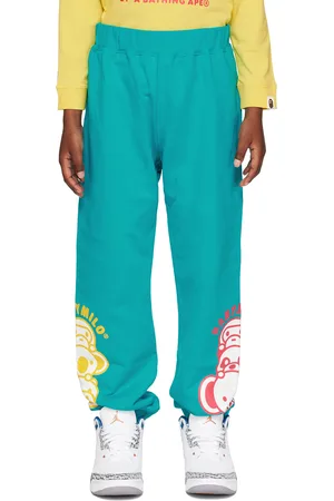 BAPE Kids Blue Baby Milo Friends Sweatpants