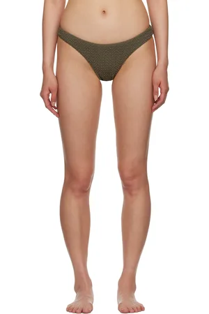 Nanushka Khaki Manou Bikini Top
